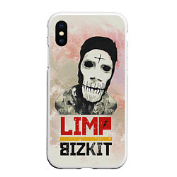 Чехол iPhone XS Max матовый Limp Bizkit, цвет: 3D-белый