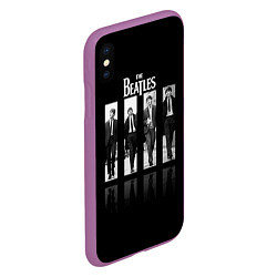Чехол iPhone XS Max матовый The Beatles: Man's, цвет: 3D-фиолетовый — фото 2