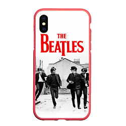 Чехол iPhone XS Max матовый The Beatles: Break, цвет: 3D-красный