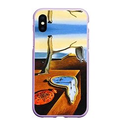 Чехол iPhone XS Max матовый Постоянство Памяти, цвет: 3D-сиреневый