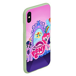 Чехол iPhone XS Max матовый My Little Pony, цвет: 3D-салатовый — фото 2