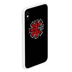 Чехол iPhone XS Max матовый RHCP Symbol, цвет: 3D-белый — фото 2