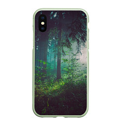 Чехол iPhone XS Max матовый Таинственный лес