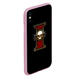 Чехол iPhone XS Max матовый Инсигния, цвет: 3D-розовый — фото 2