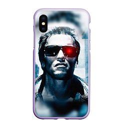 Чехол iPhone XS Max матовый T-800