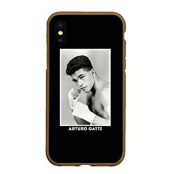 Чехол iPhone XS Max матовый Arturo Gatti: Photo, цвет: 3D-коричневый