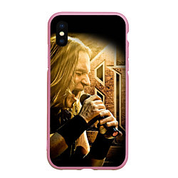 Чехол iPhone XS Max матовый Кипелов: Ария, цвет: 3D-розовый