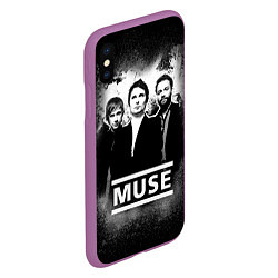 Чехол iPhone XS Max матовый Muse, цвет: 3D-фиолетовый — фото 2