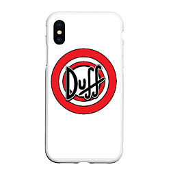 Чехол iPhone XS Max матовый Duff