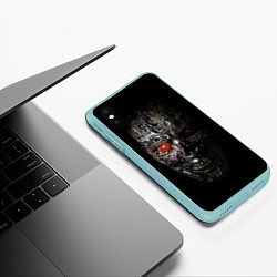 Чехол iPhone XS Max матовый Терминатор: Генезис, цвет: 3D-мятный — фото 2