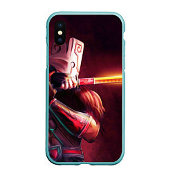 Чехол iPhone XS Max матовый Juggernaut, цвет: 3D-мятный