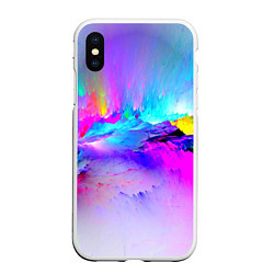 Чехол iPhone XS Max матовый Абстракция