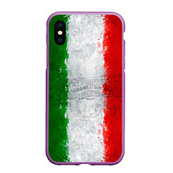 Чехол iPhone XS Max матовый Italian, цвет: 3D-фиолетовый