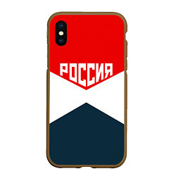 Чехол iPhone XS Max матовый Форма России