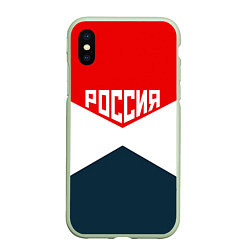 Чехол iPhone XS Max матовый Форма России, цвет: 3D-салатовый