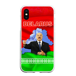 Чехол iPhone XS Max матовый Беларусь - Александр Лукашенко