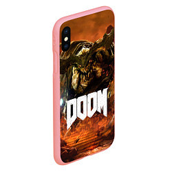 Чехол iPhone XS Max матовый DOOM 4: Hell Cyberdemon, цвет: 3D-баблгам — фото 2