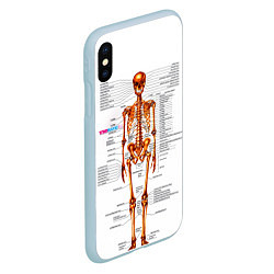 Чехол iPhone XS Max матовый Шпаргалки, цвет: 3D-голубой — фото 2