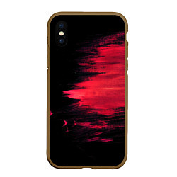 Чехол iPhone XS Max матовый Краска, цвет: 3D-коричневый