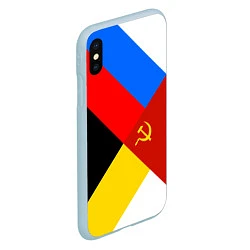 Чехол iPhone XS Max матовый Вечная Россия, цвет: 3D-голубой — фото 2