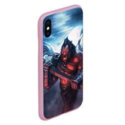 Чехол iPhone XS Max матовый Axe, цвет: 3D-розовый — фото 2