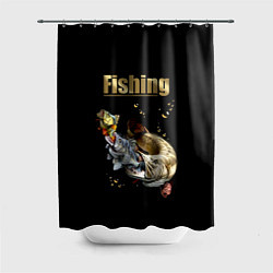 Шторка для ванной Gold Fishing