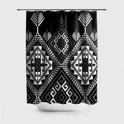 Шторка для ванной Индейские мотивы