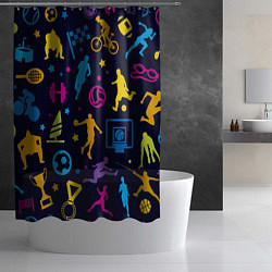 Шторка для душа Я чемпион, цвет: 3D-принт — фото 2