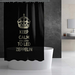 Шторка для душа Keep Calm & Led Zeppelin, цвет: 3D-принт — фото 2