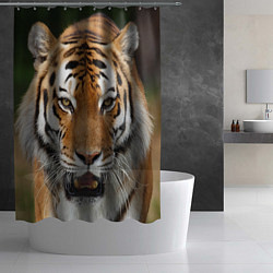 Шторка для душа Рык тигра, цвет: 3D-принт — фото 2