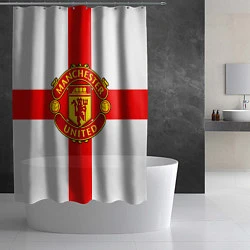 Шторка для душа Manchester Utd: England, цвет: 3D-принт — фото 2