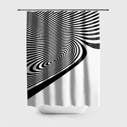 Шторка для душа Black & White Illusion, цвет: 3D-принт