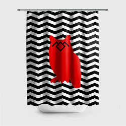 Шторка для душа Twin Peaks Owl, цвет: 3D-принт