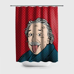 Шторка для ванной Альберт Эйнштейн: Поп-арт