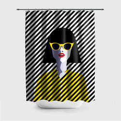 Шторка для ванной Pop art girl