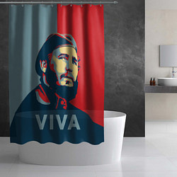 Шторка для душа Фидель Кастро, цвет: 3D-принт — фото 2