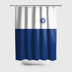 Шторка для душа Chelsea FC: Light Blue, цвет: 3D-принт