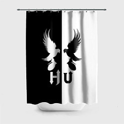 Шторка для ванной HU: Black & White