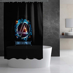 Шторка для душа Linkin Park: Engine, цвет: 3D-принт — фото 2