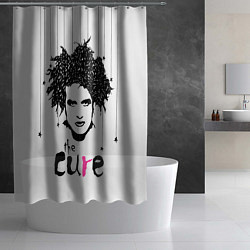 Шторка для душа The Cure - portrait Robert Smith, цвет: 3D-принт — фото 2