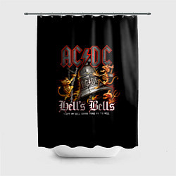 Шторка для ванной AC DC - bell with devils