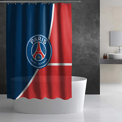 Шторка для душа FC PSG: France, цвет: 3D-принт — фото 2