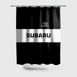 Шторка для душа Subaru: Black Sport, цвет: 3D-принт