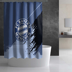 Шторка для душа FC Bayern Munchen: Abstract style, цвет: 3D-принт — фото 2