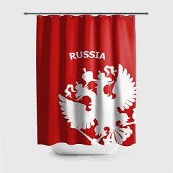 Шторка для ванной Russia: Red & White