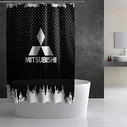 Шторка для душа Mitsubishi: Black Side, цвет: 3D-принт — фото 2