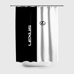 Шторка для ванной Lexus: Black & White