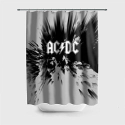 Шторка для ванной AC/DC: Grey & Black