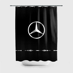 Шторка для ванной Mercedes: Black Abstract