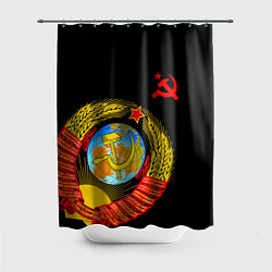 Шторка для душа Герб СССР, цвет: 3D-принт